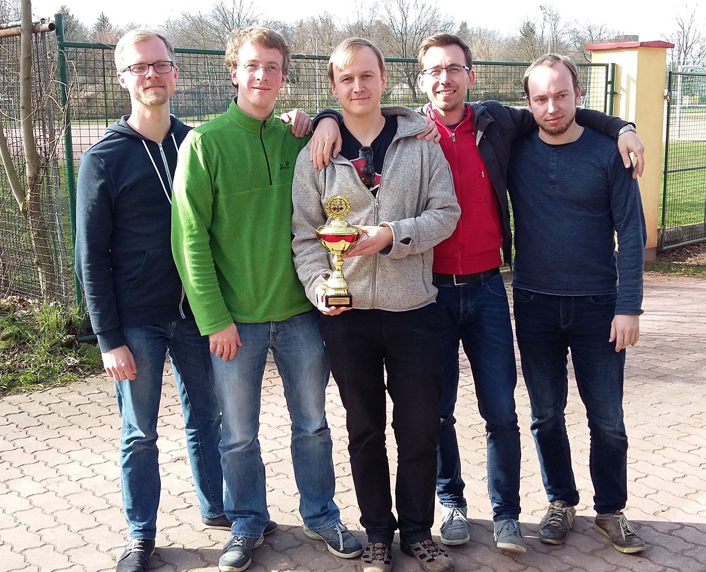 Bezirkspokalsieger 2017 (v.l.n.r. J.Engelmann, T.Hellwig, F.Heyder, M.Strache,M.Hillmann)